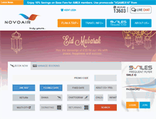 Tablet Screenshot of flynovoair.com